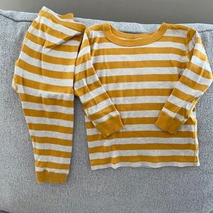 Hanna Andersson Yellow stripe pajamas
